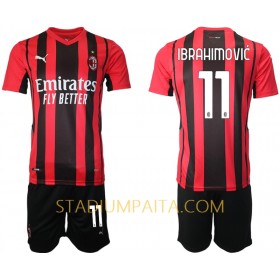 Virallinen pelipaita AC Milan Zlatan Ibrahimovic 11 Koti 2021-22 Lyhythihainen - Lasten( + Lyhyet housut )